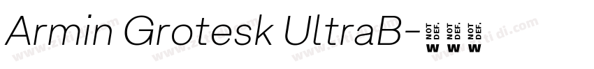 Armin Grotesk UltraB字体转换